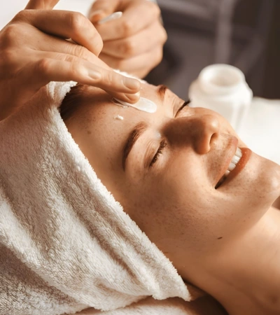Professional cream massage therapy for smooth and glowing skin